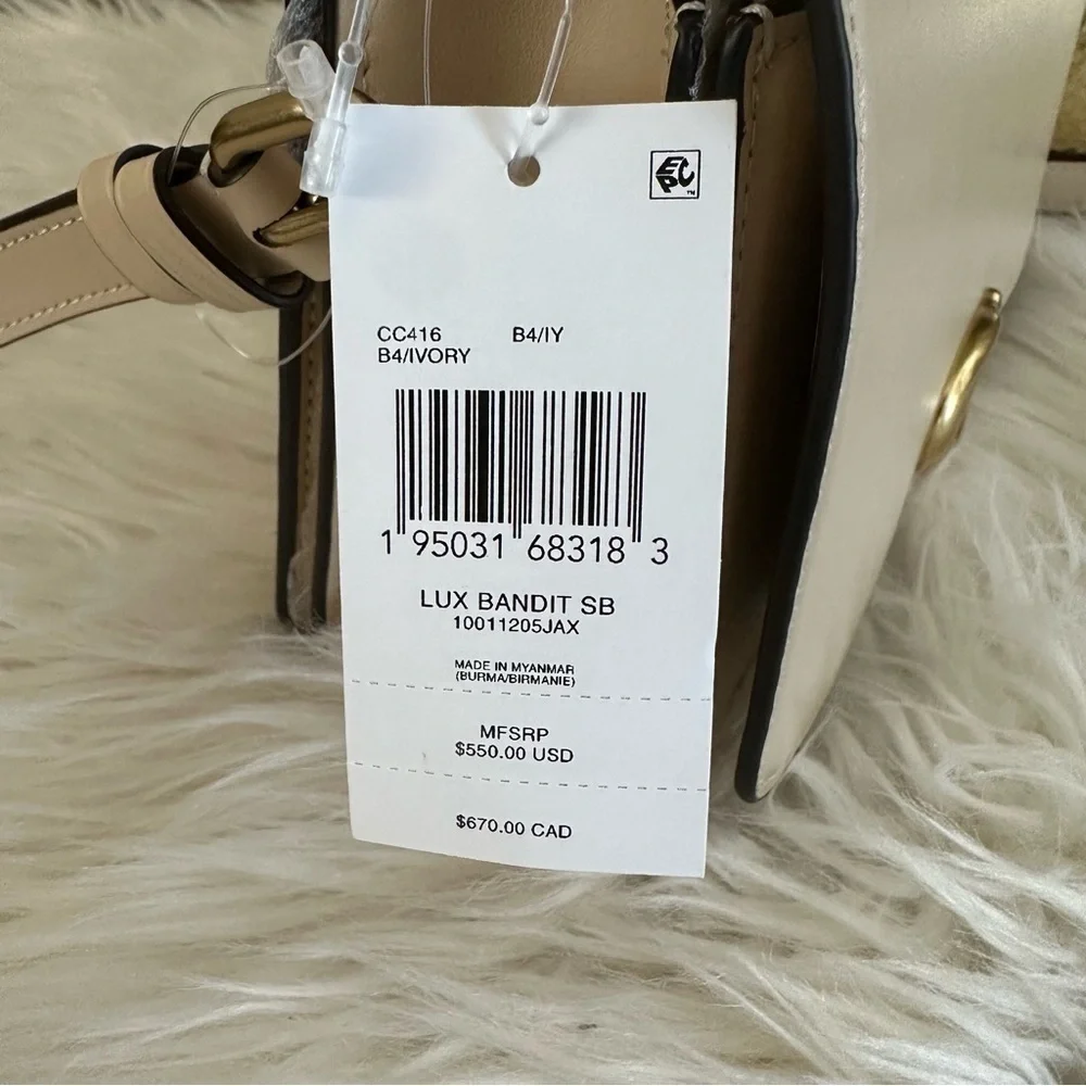 New coach Bandit Leather Shoulder Bag